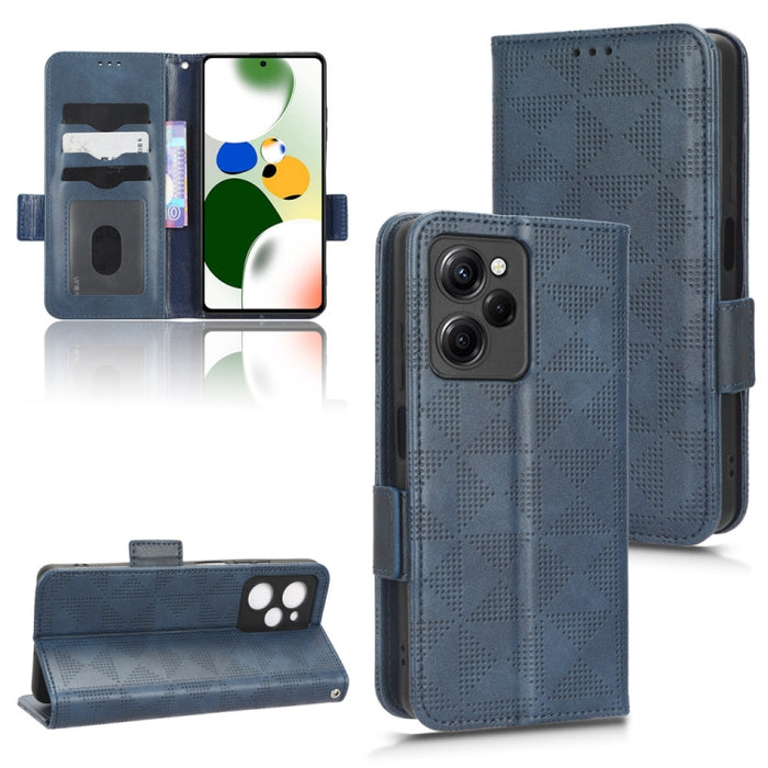 Estuche para teléfono de cuero con triángulo simétrico, For Xiaomi Redmi 10/Note 11S 5G/Poco M4 Pro 5G, For Xiaomi Redmi Note 12 Pro+ 5G Global, For Xiaomi Redmi Note 12 Pro 5G Global, For Xiaomi Redmi Note 12 Pro Speed, For Xiaomi Redmi 11A 4G