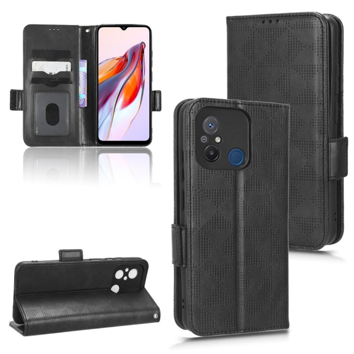 Estuche para teléfono de cuero con triángulo simétrico, For Xiaomi Redmi 10/Note 11S 5G/Poco M4 Pro 5G, For Xiaomi Redmi Note 12 Pro+ 5G Global, For Xiaomi Redmi Note 12 Pro 5G Global, For Xiaomi Redmi Note 12 Pro Speed, For Xiaomi Redmi 11A 4G