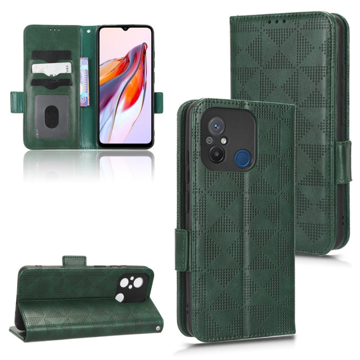 Estuche para teléfono de cuero con triángulo simétrico, For Xiaomi Redmi 10/Note 11S 5G/Poco M4 Pro 5G, For Xiaomi Redmi Note 12 Pro+ 5G Global, For Xiaomi Redmi Note 12 Pro 5G Global, For Xiaomi Redmi Note 12 Pro Speed, For Xiaomi Redmi 11A 4G