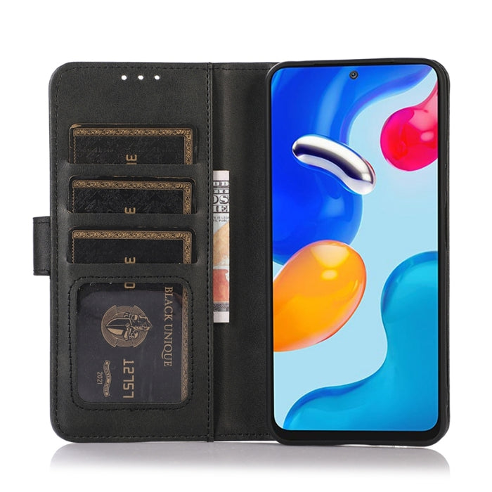 Estuche para teléfono de cuero con textura de vaca, For Sony Xperia 1 V, For Sony Xperia 10 V, For Xiaomi Redmi Note 12 4G Global