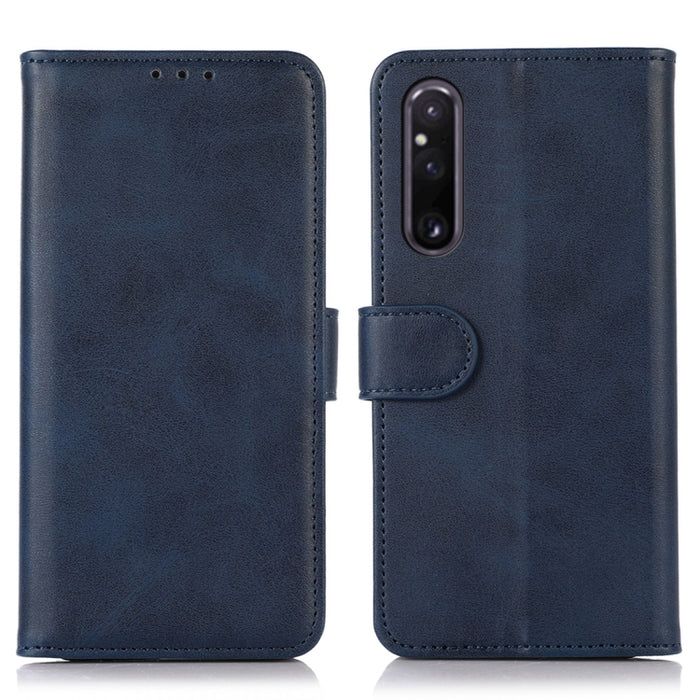 Estuche para teléfono de cuero con textura de vaca, For Sony Xperia 1 V, For Sony Xperia 10 V, For Xiaomi Redmi Note 12 4G Global