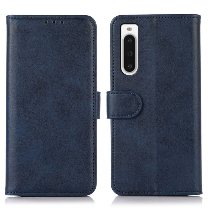Estuche para teléfono de cuero con textura de vaca, For Sony Xperia 1 V, For Sony Xperia 10 V, For Xiaomi Redmi Note 12 4G Global