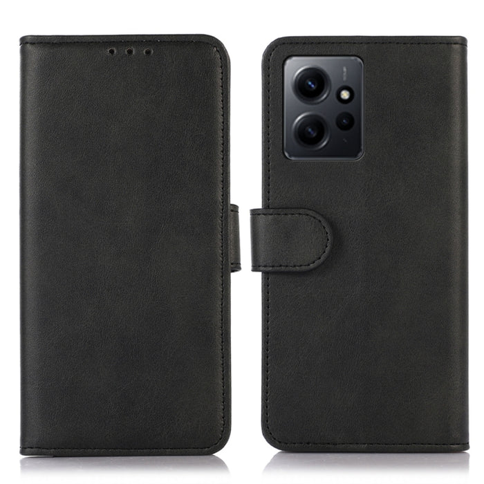 Estuche para teléfono de cuero con textura de vaca, For Sony Xperia 1 V, For Sony Xperia 10 V, For Xiaomi Redmi Note 12 4G Global