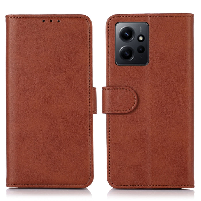 Estuche para teléfono de cuero con textura de vaca, For Sony Xperia 1 V, For Sony Xperia 10 V, For Xiaomi Redmi Note 12 4G Global