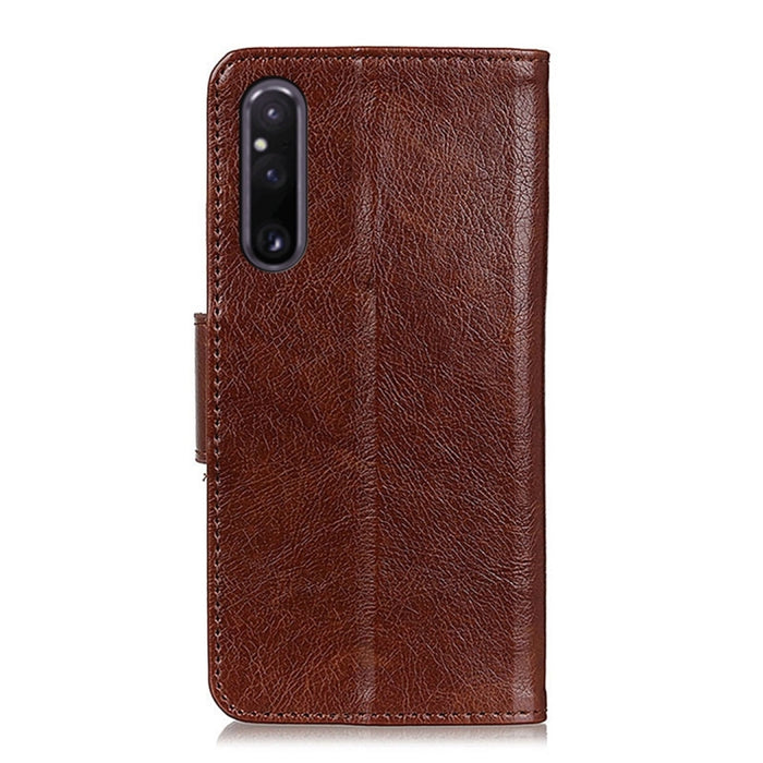 Estuche para teléfono de cuero con textura de napa, For Sony Xperia 1 V, For Sony Xperia 10 V, For Google Pixel 7a, For Xiaomi Redmi Note 12 4G Global
