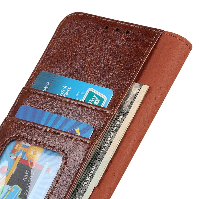 Estuche para teléfono de cuero con textura de napa, For Sony Xperia 1 V, For Sony Xperia 10 V, For Google Pixel 7a, For Xiaomi Redmi Note 12 4G Global