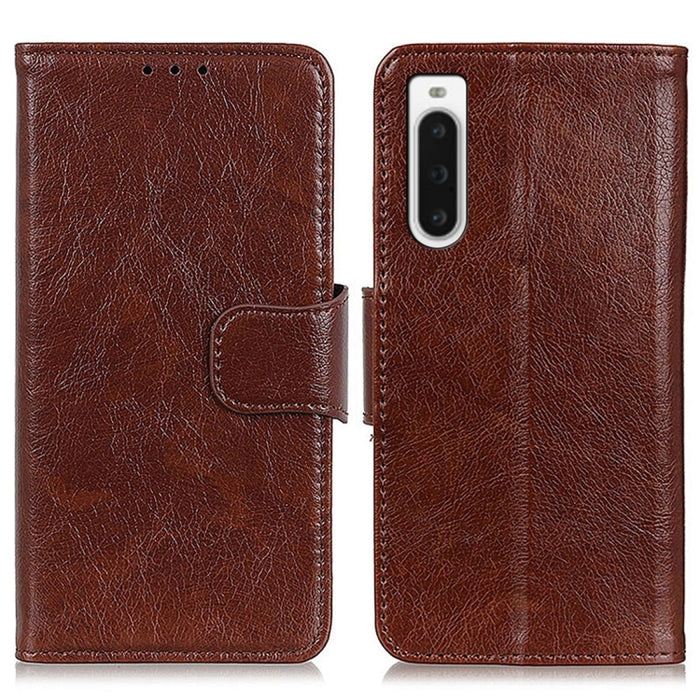 Estuche para teléfono de cuero con textura de napa, For Sony Xperia 1 V, For Sony Xperia 10 V, For Google Pixel 7a, For Xiaomi Redmi Note 12 4G Global