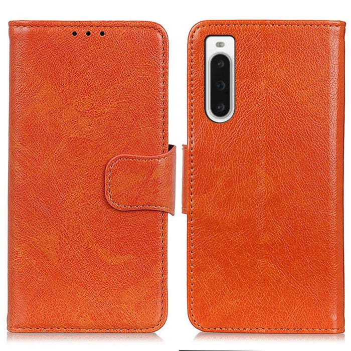 Estuche para teléfono de cuero con textura de napa, For Sony Xperia 1 V, For Sony Xperia 10 V, For Google Pixel 7a, For Xiaomi Redmi Note 12 4G Global