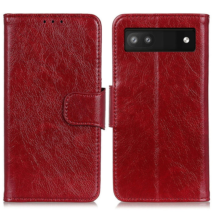 Estuche para teléfono de cuero con textura de napa, For Sony Xperia 1 V, For Sony Xperia 10 V, For Google Pixel 7a, For Xiaomi Redmi Note 12 4G Global