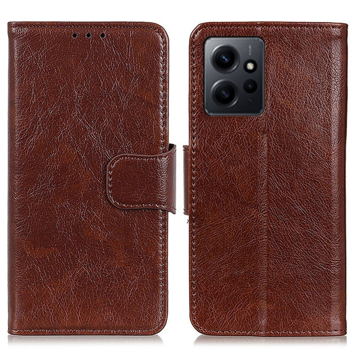 Estuche para teléfono de cuero con textura de napa, For Sony Xperia 1 V, For Sony Xperia 10 V, For Google Pixel 7a, For Xiaomi Redmi Note 12 4G Global