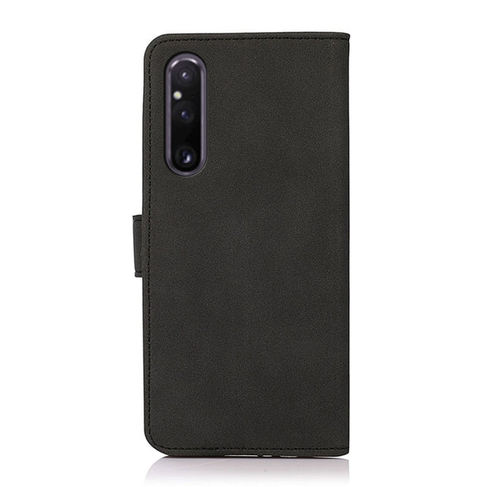 KHAZNEH Estuche para teléfono de cuero con textura mate, For Sony Xperia 1 V, For Sony Xperia 10 V, For Google Pixel 7a, For Xiaomi Redmi Note 12 4G Global
