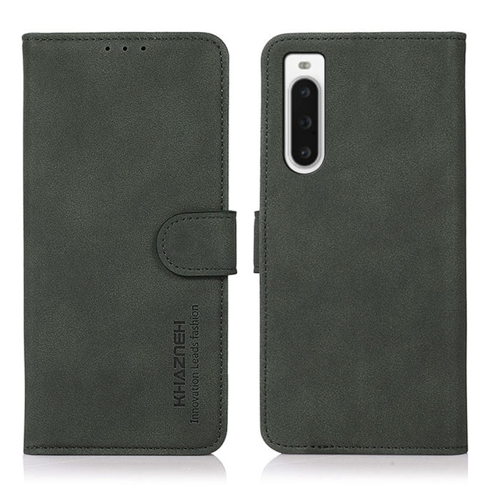 KHAZNEH Estuche para teléfono de cuero con textura mate, For Sony Xperia 1 V, For Sony Xperia 10 V, For Google Pixel 7a, For Xiaomi Redmi Note 12 4G Global