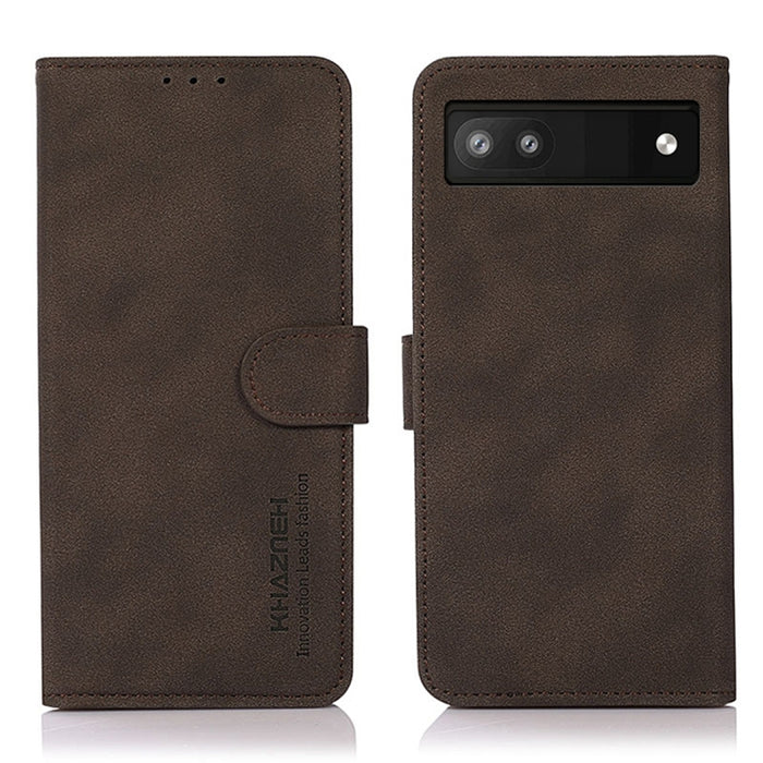 KHAZNEH Estuche para teléfono de cuero con textura mate, For Sony Xperia 1 V, For Sony Xperia 10 V, For Google Pixel 7a, For Xiaomi Redmi Note 12 4G Global