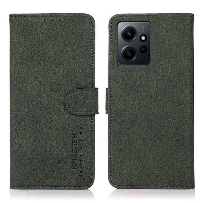 KHAZNEH Estuche para teléfono de cuero con textura mate, For Sony Xperia 1 V, For Sony Xperia 10 V, For Google Pixel 7a, For Xiaomi Redmi Note 12 4G Global