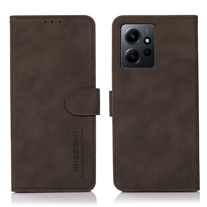 KHAZNEH Estuche para teléfono de cuero con textura mate, For Sony Xperia 1 V, For Sony Xperia 10 V, For Google Pixel 7a, For Xiaomi Redmi Note 12 4G Global