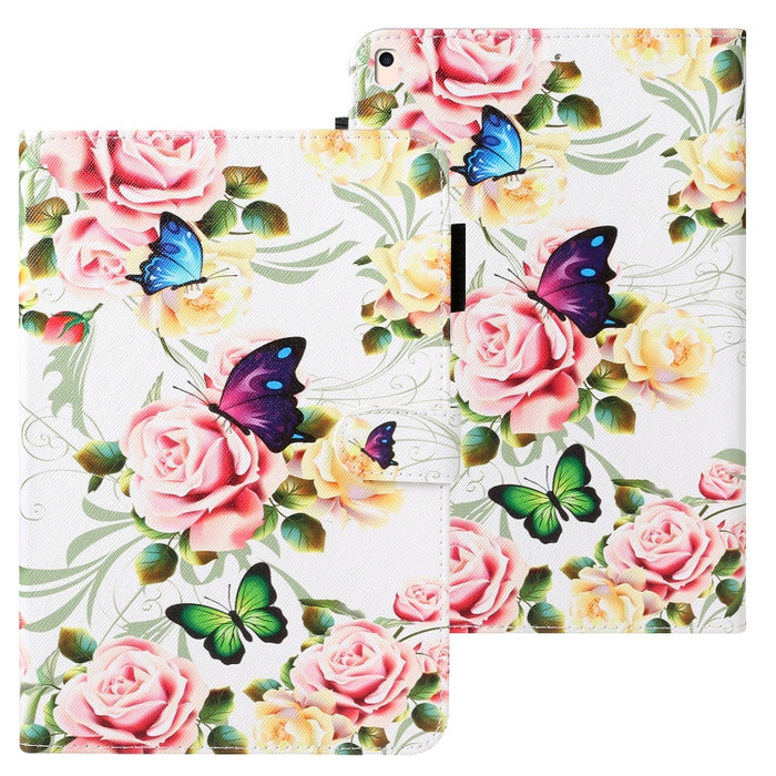 Estuche de cuero horizontal pintado con textura cruzada con función de suspensión / activación y ranura para tarjeta y soporte y billetera, For iPad 10.2, For iPad Air, For iPad Air 2, For iPad 9.7 inch (2017), For iPad 9.7 (2018), For iPad Pro 9.7    ...