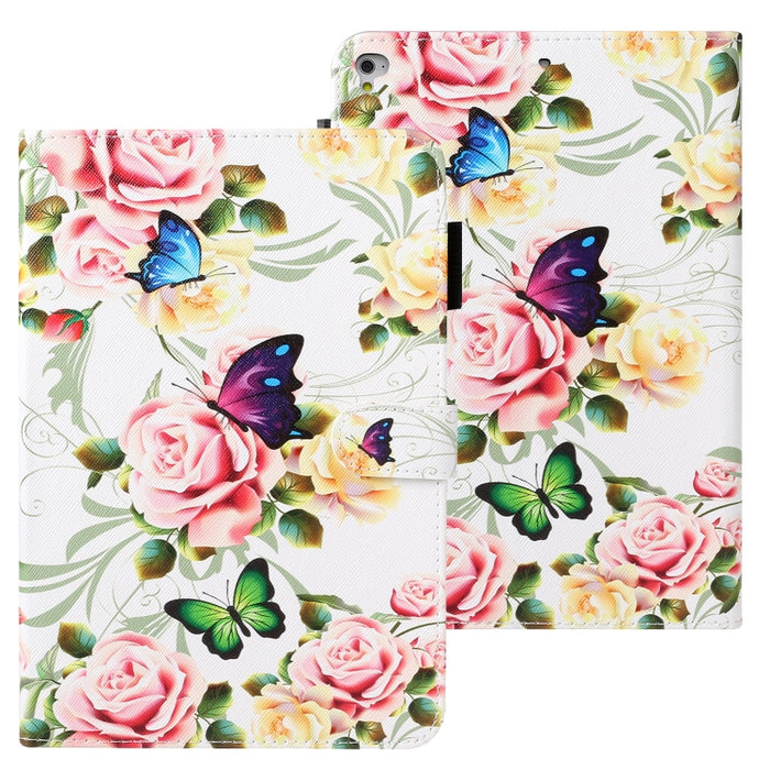 Estuche de cuero horizontal pintado con textura cruzada con función de suspensión / activación y ranura para tarjeta y soporte y billetera, For iPad 10.2, For iPad Air, For iPad Air 2, For iPad 9.7 inch (2017), For iPad 9.7 (2018), For iPad Pro 9.7    ...