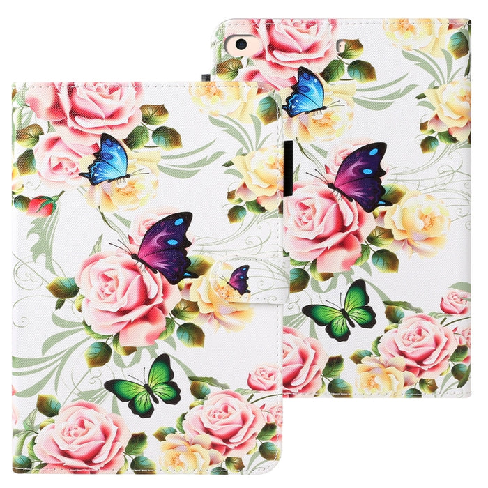 Estuche de cuero horizontal pintado con textura cruzada con función de suspensión / activación y ranura para tarjeta y soporte y billetera, For iPad 10.2, For iPad Air, For iPad Air 2, For iPad 9.7 inch (2017), For iPad 9.7 (2018), For iPad Pro 9.7    ...