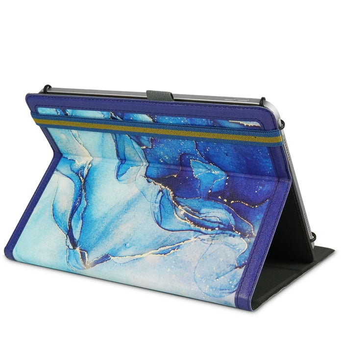 Estuche para tableta de cuero con costuras de patrón de mármol, For iPad 10th Gen 10.9 2022, For 10 inch