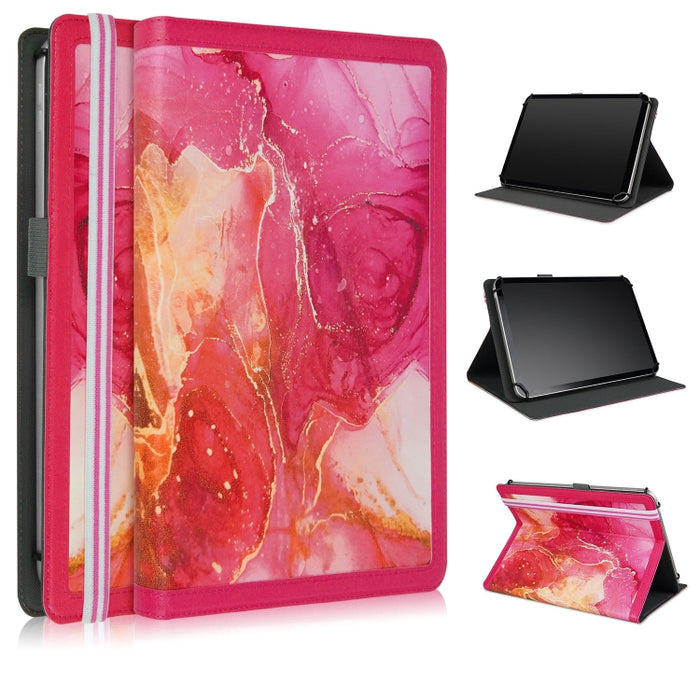 Estuche para tableta de cuero con costuras de patrón de mármol, For iPad 10th Gen 10.9 2022, For 10 inch