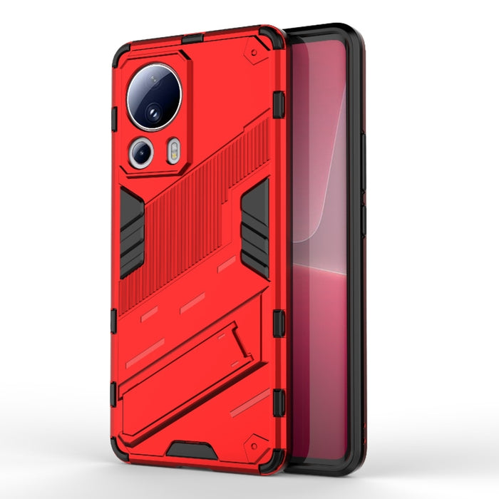 Punk Armor 2 en 1 PC + TPU Estuche para teléfono a prueba de golpes con soporte, For Xiaomi Redmi Note 12 4G Global, For Xiaomi 13 Lite