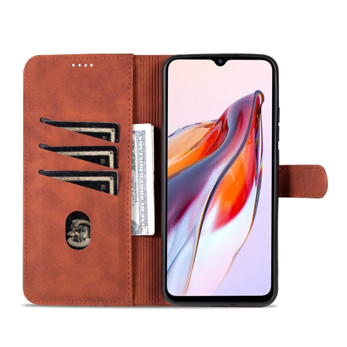 AZNS Skin Feel Calf Texture Flip Funda de cuero para teléfono, For Xiaomi Redmi 12C / Redmi 11A / Poco C55