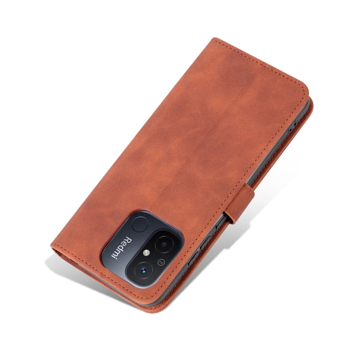 AZNS Skin Feel Calf Texture Flip Funda de cuero para teléfono, For Xiaomi Redmi 12C / Redmi 11A / Poco C55