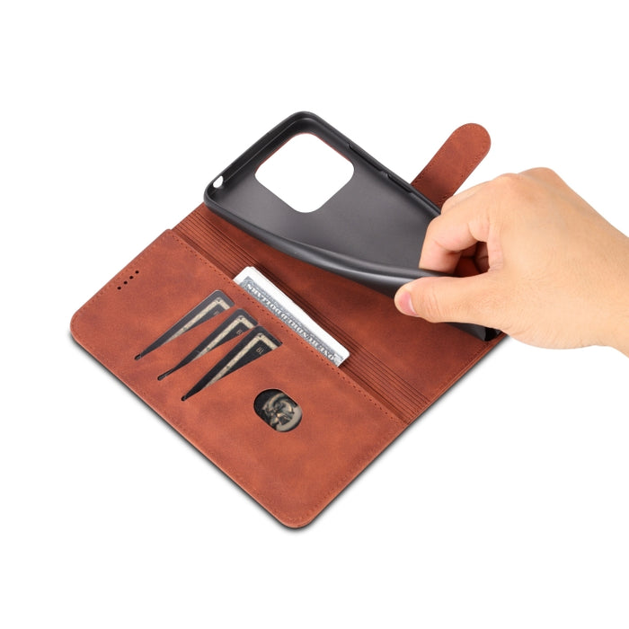 AZNS Skin Feel Calf Texture Flip Funda de cuero para teléfono, For Xiaomi Redmi 12C / Redmi 11A / Poco C55