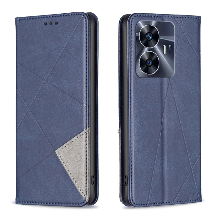 Estuche para teléfono de cuero magnético invisible prismático, For OPPO Find X6 5G, For OPPO Find X6 Pro 5G, For Realme C55, For Xiaomi Redmi Note 12 4G Global, For Samsung Galaxy A24 4G, For Samsung Galaxy M14 5G, For Nokia G22