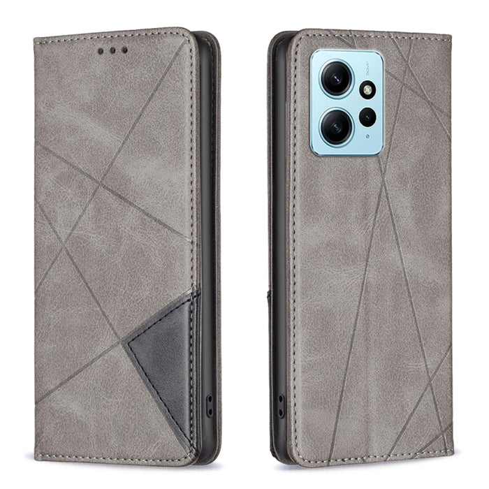 Estuche para teléfono de cuero magnético invisible prismático, For OPPO Find X6 5G, For OPPO Find X6 Pro 5G, For Realme C55, For Xiaomi Redmi Note 12 4G Global, For Samsung Galaxy A24 4G, For Samsung Galaxy M14 5G, For Nokia G22
