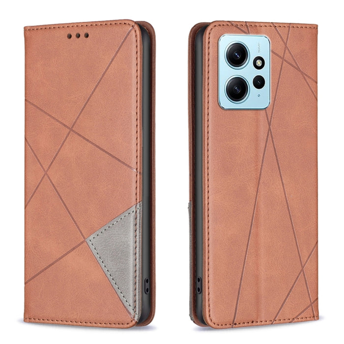 Estuche para teléfono de cuero magnético invisible prismático, For OPPO Find X6 5G, For OPPO Find X6 Pro 5G, For Realme C55, For Xiaomi Redmi Note 12 4G Global, For Samsung Galaxy A24 4G, For Samsung Galaxy M14 5G, For Nokia G22