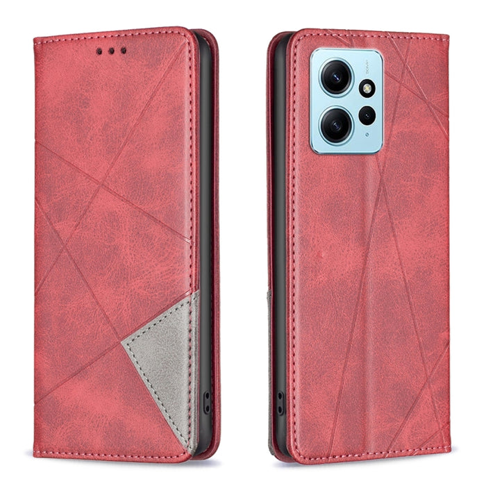Estuche para teléfono de cuero magnético invisible prismático, For OPPO Find X6 5G, For OPPO Find X6 Pro 5G, For Realme C55, For Xiaomi Redmi Note 12 4G Global, For Samsung Galaxy A24 4G, For Samsung Galaxy M14 5G, For Nokia G22