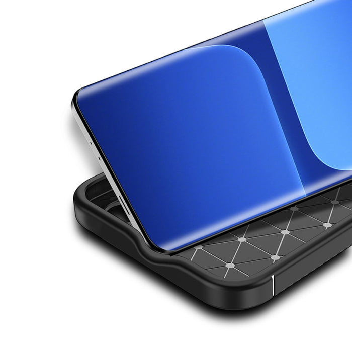 Funda de teléfono TPU a prueba de golpes con textura de fibra de carbono, For Xiaomi 13 Ultra
