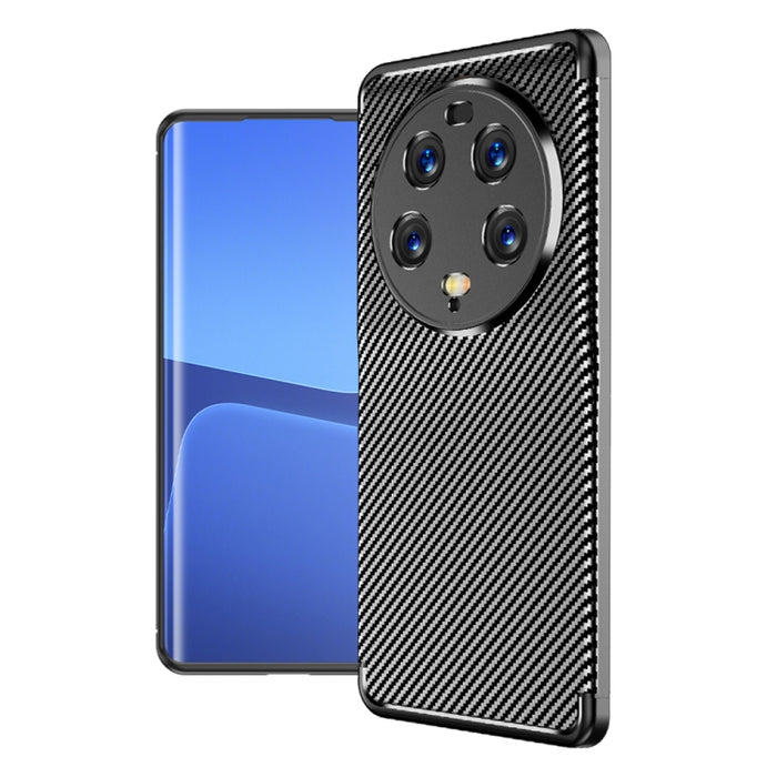 Funda de teléfono TPU a prueba de golpes con textura de fibra de carbono, For Xiaomi 13 Ultra