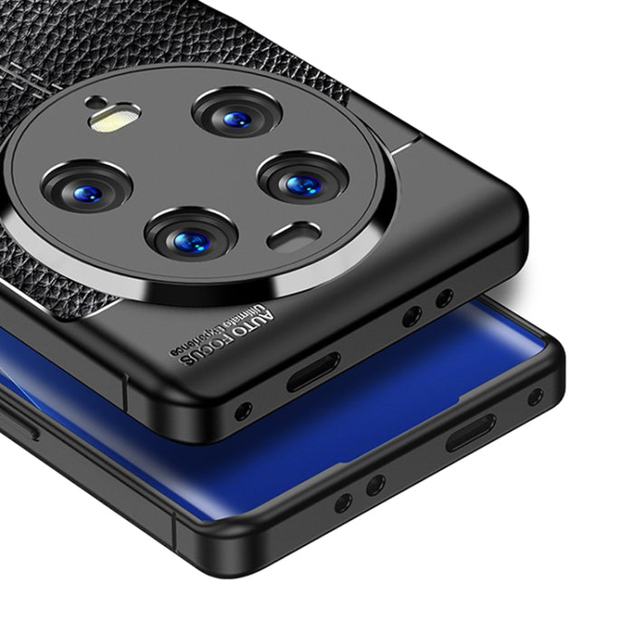 Funda de teléfono TPU a prueba de golpes con textura Litchi, For OPPO Find X6, For OPPO Find X6 Pro, For Xiaomi 13 Ultra