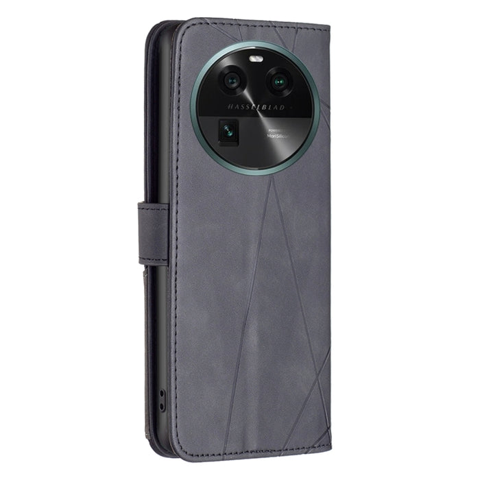 Caja de teléfono de cuero con textura de rombos con hebilla magnética, For OPPO Find X6 5G, For OPPO Find X6 Pro 5G, For Realme C55, For Xiaomi Redmi Note 12 4G Global, For Samsung Galaxy A24 4G, For Samsung Galaxy M14 5G, For Nokia G22