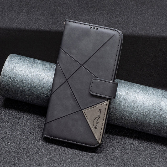 Caja de teléfono de cuero con textura de rombos con hebilla magnética, For OPPO Find X6 5G, For OPPO Find X6 Pro 5G, For Realme C55, For Xiaomi Redmi Note 12 4G Global, For Samsung Galaxy A24 4G, For Samsung Galaxy M14 5G, For Nokia G22