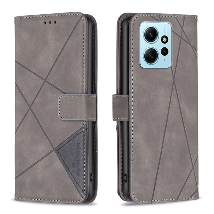 Caja de teléfono de cuero con textura de rombos con hebilla magnética, For OPPO Find X6 5G, For OPPO Find X6 Pro 5G, For Realme C55, For Xiaomi Redmi Note 12 4G Global, For Samsung Galaxy A24 4G, For Samsung Galaxy M14 5G, For Nokia G22