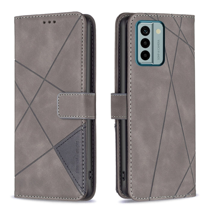 Caja de teléfono de cuero con textura de rombos con hebilla magnética, For OPPO Find X6 5G, For OPPO Find X6 Pro 5G, For Realme C55, For Xiaomi Redmi Note 12 4G Global, For Samsung Galaxy A24 4G, For Samsung Galaxy M14 5G, For Nokia G22