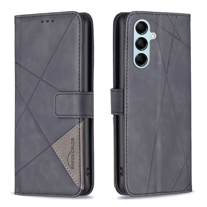 Caja de teléfono de cuero con textura de rombos con hebilla magnética, For OPPO Find X6 5G, For OPPO Find X6 Pro 5G, For Realme C55, For Xiaomi Redmi Note 12 4G Global, For Samsung Galaxy A24 4G, For Samsung Galaxy M14 5G, For Nokia G22