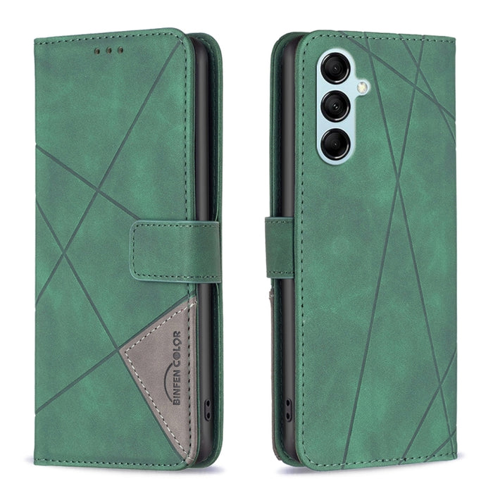 Caja de teléfono de cuero con textura de rombos con hebilla magnética, For OPPO Find X6 5G, For OPPO Find X6 Pro 5G, For Realme C55, For Xiaomi Redmi Note 12 4G Global, For Samsung Galaxy A24 4G, For Samsung Galaxy M14 5G, For Nokia G22
