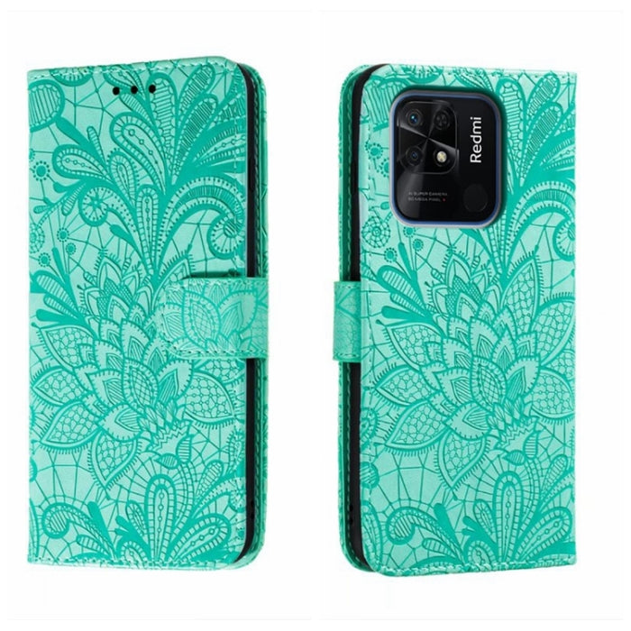 Funda de cuero para teléfono con tapa en relieve de flores de encaje, For Xiaomi Redmi 10C, For Xiaomi Redmi 12C, For Xiaomi Redmi A1, For Xiaomi Redmi K50 Ultra, For Xiaomi Redmi K60, For Xiaomi Redmi Note 12 5G Global, For Xiaomi Redmi Note 12 Pro   ...