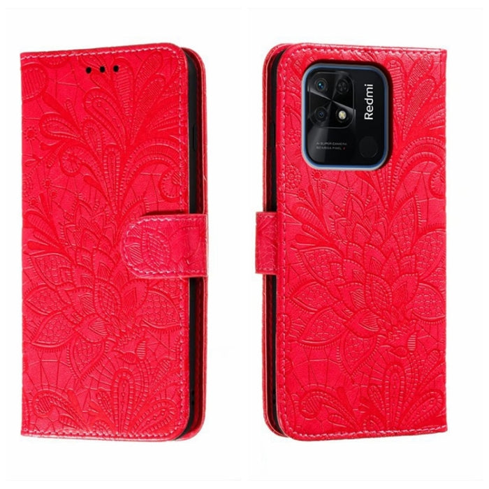 Funda de cuero para teléfono con tapa en relieve de flores de encaje, For Xiaomi Redmi 10C, For Xiaomi Redmi 12C, For Xiaomi Redmi A1, For Xiaomi Redmi K50 Ultra, For Xiaomi Redmi K60, For Xiaomi Redmi Note 12 5G Global, For Xiaomi Redmi Note 12 Pro   ...
