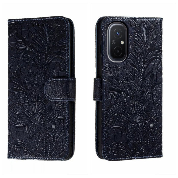 Funda de cuero para teléfono con tapa en relieve de flores de encaje, For Xiaomi Redmi 10C, For Xiaomi Redmi 12C, For Xiaomi Redmi A1, For Xiaomi Redmi K50 Ultra, For Xiaomi Redmi K60, For Xiaomi Redmi Note 12 5G Global, For Xiaomi Redmi Note 12 Pro   ...