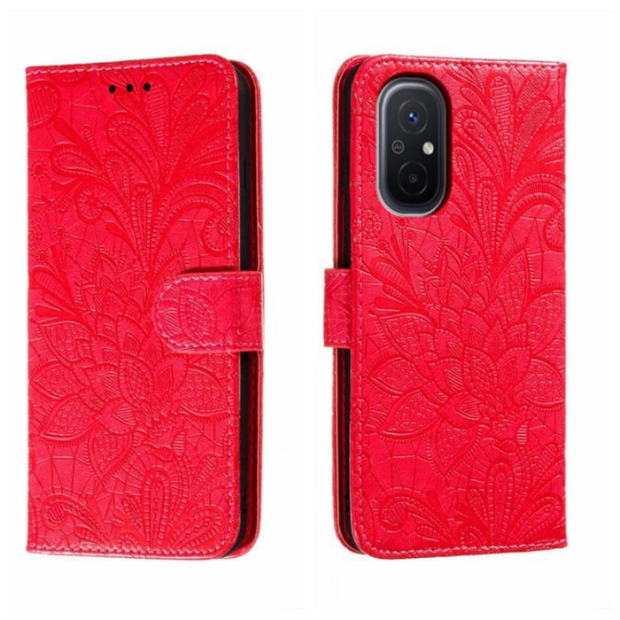 Funda de cuero para teléfono con tapa en relieve de flores de encaje, For Xiaomi Redmi 10C, For Xiaomi Redmi 12C, For Xiaomi Redmi A1, For Xiaomi Redmi K50 Ultra, For Xiaomi Redmi K60, For Xiaomi Redmi Note 12 5G Global, For Xiaomi Redmi Note 12 Pro   ...