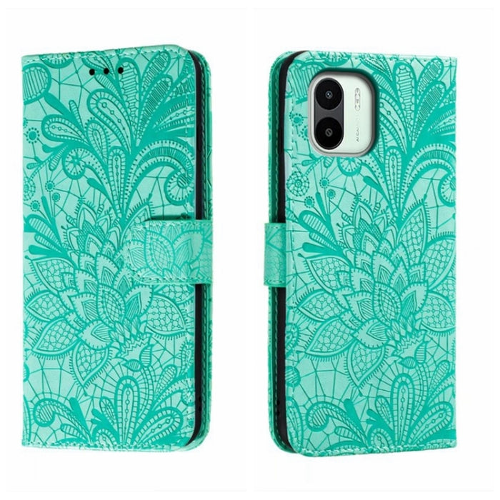 Funda de cuero para teléfono con tapa en relieve de flores de encaje, For Xiaomi Redmi 10C, For Xiaomi Redmi 12C, For Xiaomi Redmi A1, For Xiaomi Redmi K50 Ultra, For Xiaomi Redmi K60, For Xiaomi Redmi Note 12 5G Global, For Xiaomi Redmi Note 12 Pro   ...