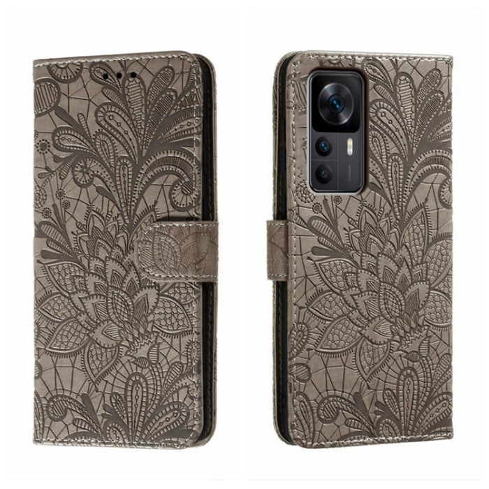 Funda de cuero para teléfono con tapa en relieve de flores de encaje, For Xiaomi Redmi 10C, For Xiaomi Redmi 12C, For Xiaomi Redmi A1, For Xiaomi Redmi K50 Ultra, For Xiaomi Redmi K60, For Xiaomi Redmi Note 12 5G Global, For Xiaomi Redmi Note 12 Pro   ...