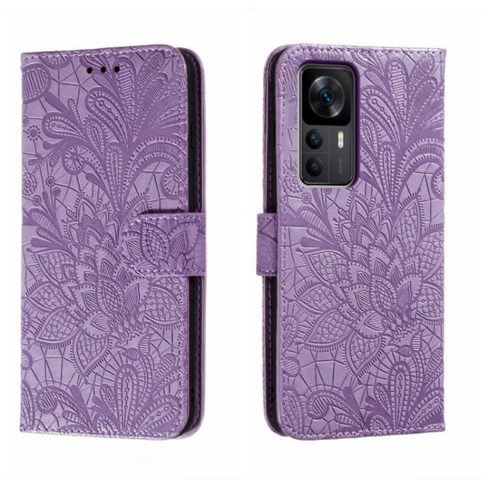 Funda de cuero para teléfono con tapa en relieve de flores de encaje, For Xiaomi Redmi 10C, For Xiaomi Redmi 12C, For Xiaomi Redmi A1, For Xiaomi Redmi K50 Ultra, For Xiaomi Redmi K60, For Xiaomi Redmi Note 12 5G Global, For Xiaomi Redmi Note 12 Pro   ...