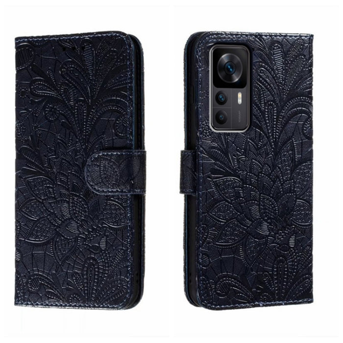 Funda de cuero para teléfono con tapa en relieve de flores de encaje, For Xiaomi Redmi 10C, For Xiaomi Redmi 12C, For Xiaomi Redmi A1, For Xiaomi Redmi K50 Ultra, For Xiaomi Redmi K60, For Xiaomi Redmi Note 12 5G Global, For Xiaomi Redmi Note 12 Pro   ...