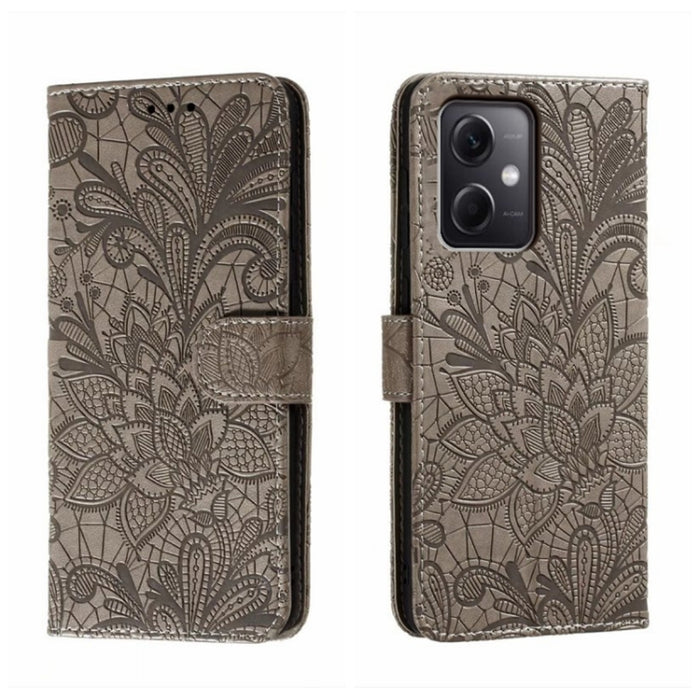 Funda de cuero para teléfono con tapa en relieve de flores de encaje, For Xiaomi Redmi 10C, For Xiaomi Redmi 12C, For Xiaomi Redmi A1, For Xiaomi Redmi K50 Ultra, For Xiaomi Redmi K60, For Xiaomi Redmi Note 12 5G Global, For Xiaomi Redmi Note 12 Pro   ...